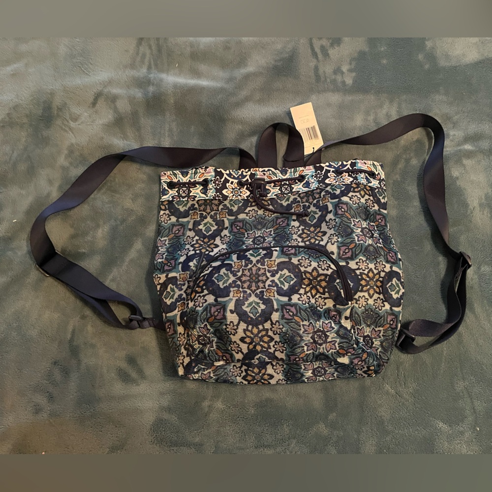 Colorful Mesh Drawstring Backpack - Vera Breadley